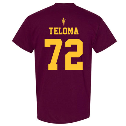 Arizona State - NCAA Football : Doughless Teloma - Activate The Valley T-Shirt-1