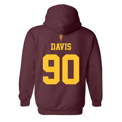 Arizona State - NCAA Football : Cade Davis - Activate The Valley Hooded Sweatshirt-1