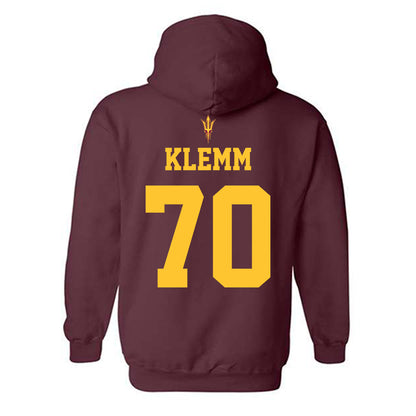 Arizona State - NCAA Football : Jalen Klemm - Activate The Valley Hooded Sweatshirt-1
