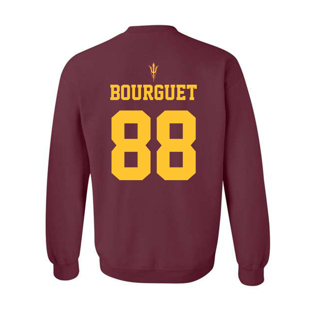 Arizona State - NCAA Football : Coben Bourguet - Activate The Valley Crewneck Sweatshirt-1