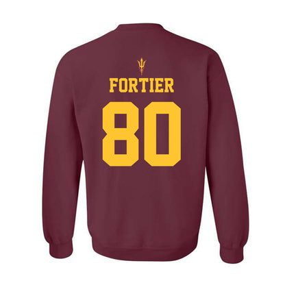 Arizona State - NCAA Football : Jayden Fortier - Activate The Valley Crewneck Sweatshirt-1
