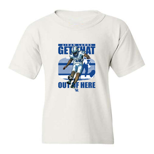 Kentucky - NCAA Football : Aidan Laros - Youth T-Shirt-0