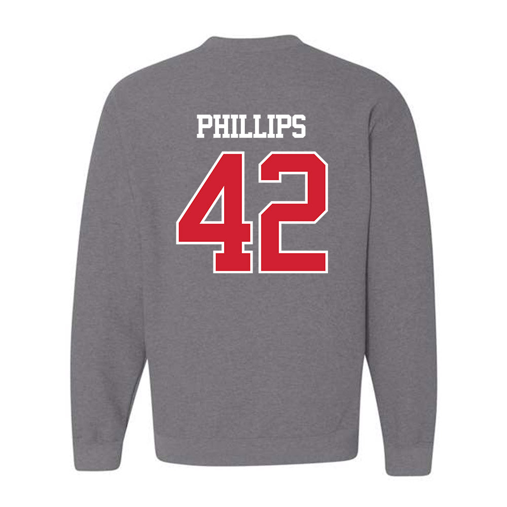 BU - NCAA Men's Lacrosse : Connor Phillips - Classic Shersey Crewneck Sweatshirt-1