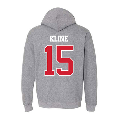 BU - NCAA Softball : Irys Kline - Classic Shersey Hooded Sweatshirt-1