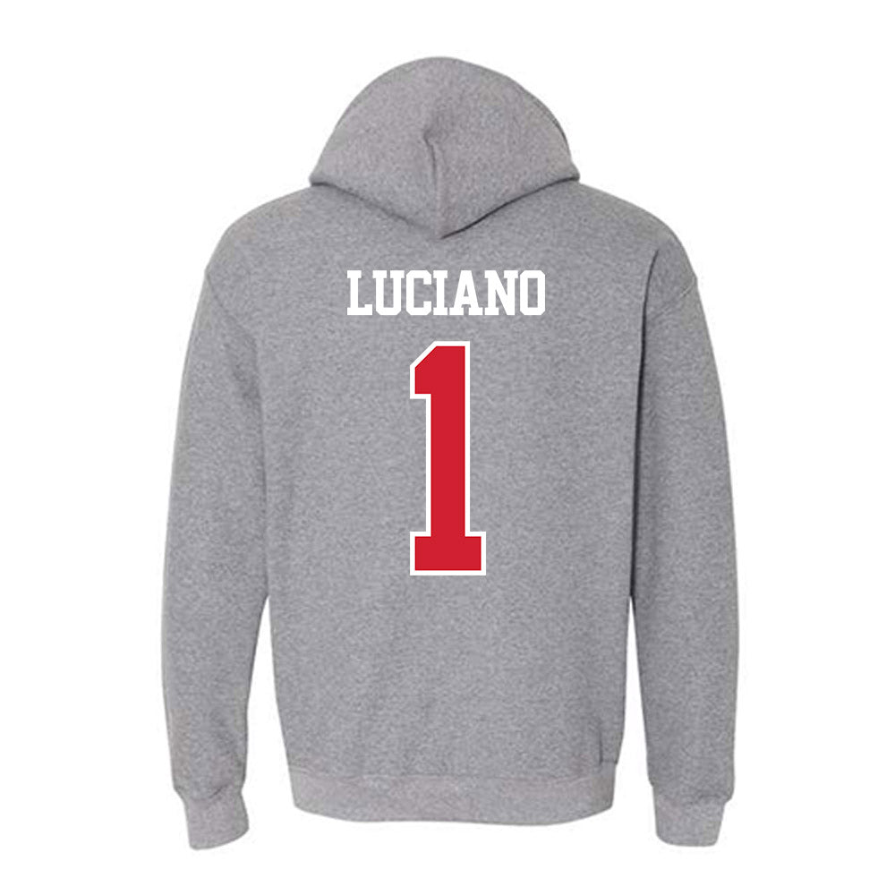 BU - NCAA Men's Ice Hockey : Steven Luciano - Classic Shersey Hooded Sweatshirt-1
