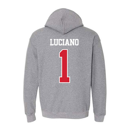 BU - NCAA Men's Ice Hockey : Steven Luciano - Classic Shersey Hooded Sweatshirt-1