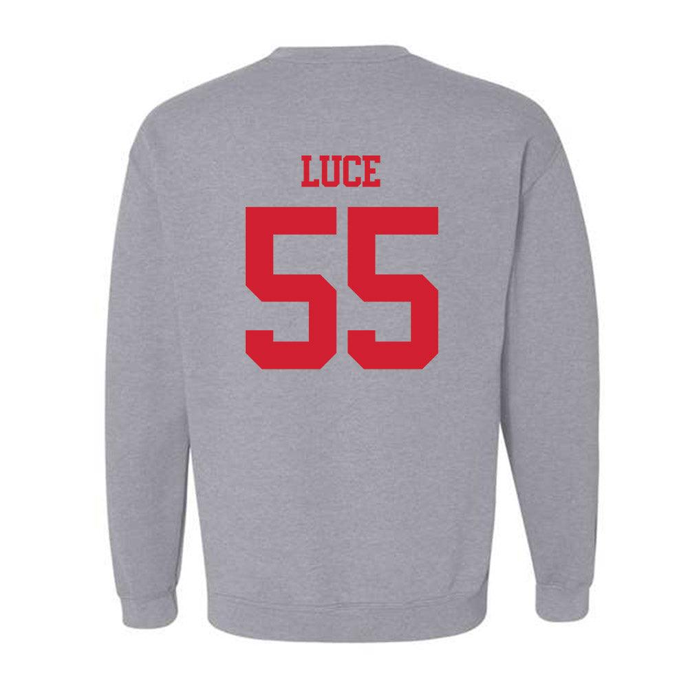 BU - NCAA Men's Lacrosse : Mike Luce - Classic Shersey Crewneck Sweatshirt-1