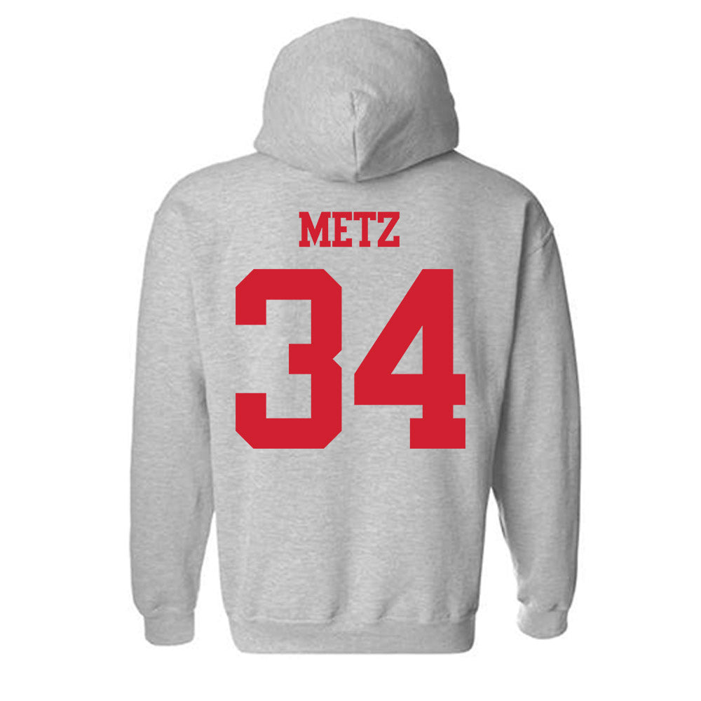 BU - NCAA Softball : Aimee Metz - Classic Shersey Hooded Sweatshirt-1