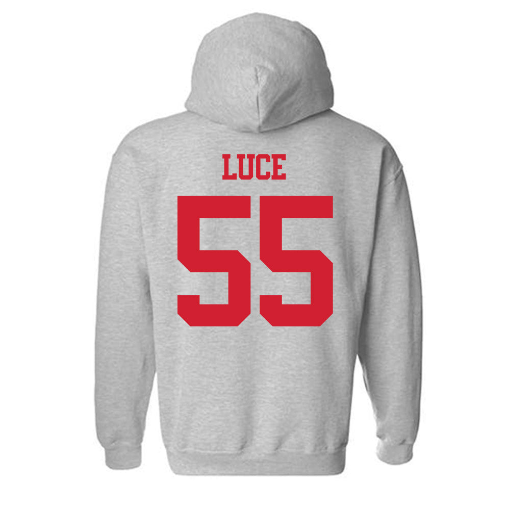 BU - NCAA Men's Lacrosse : Mike Luce - Classic Shersey Hooded Sweatshirt-1