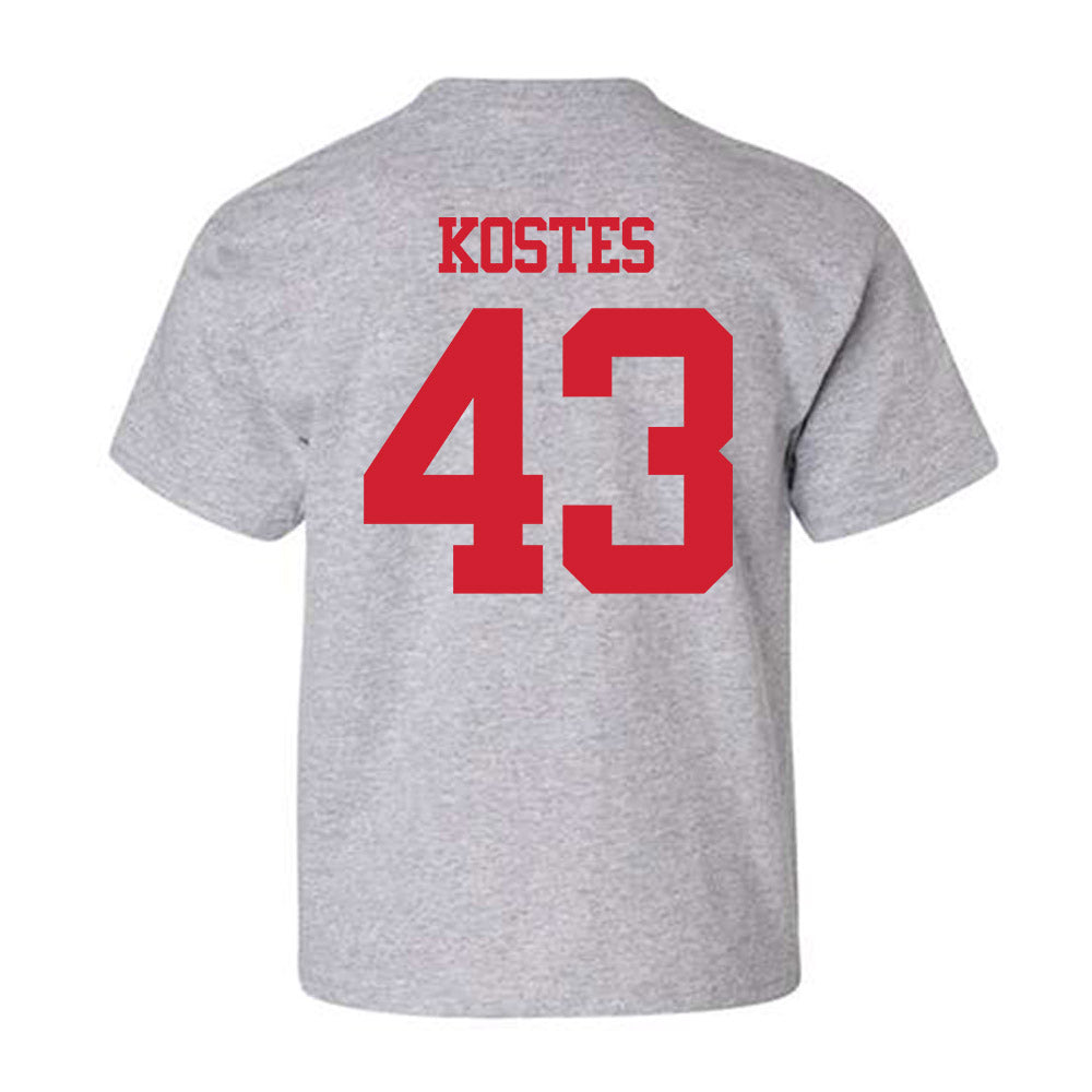 BU - NCAA Men's Lacrosse : Daine Kostes - Classic Shersey Youth T-Shirt-1