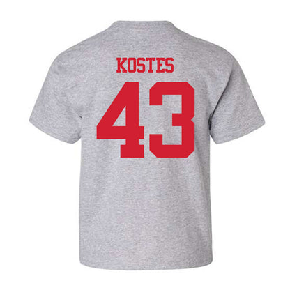 BU - NCAA Men's Lacrosse : Daine Kostes - Classic Shersey Youth T-Shirt-1