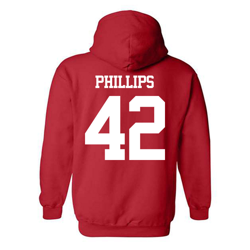 BU - NCAA Men's Lacrosse : Connor Phillips - Classic Shersey Hooded Sweatshirt-1