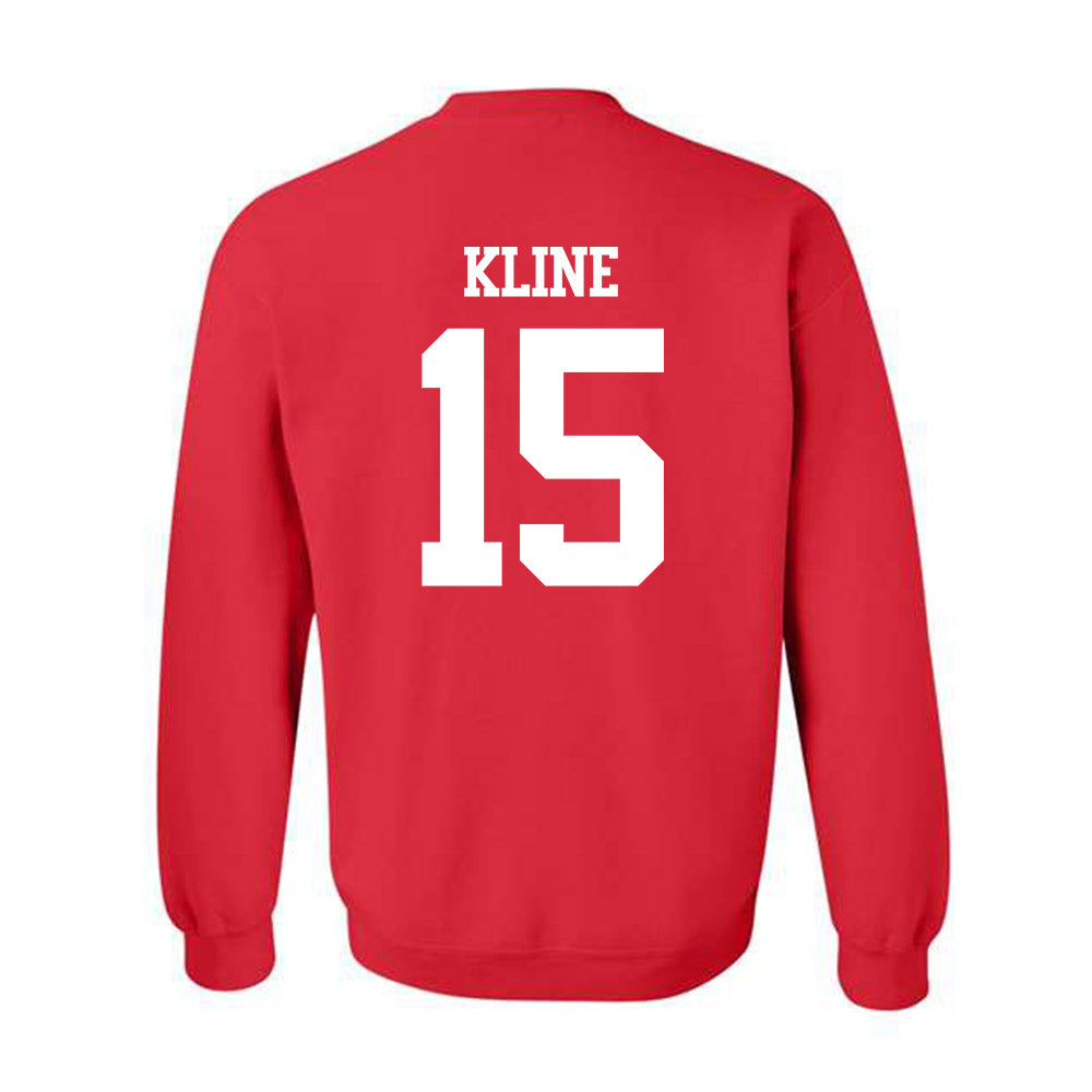 BU - NCAA Softball : Irys Kline - Classic Shersey Crewneck Sweatshirt-1