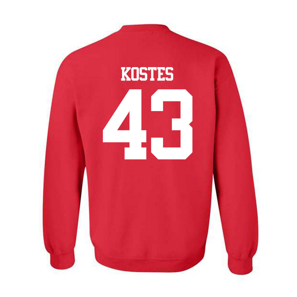 BU - NCAA Men's Lacrosse : Daine Kostes - Classic Shersey Crewneck Sweatshirt-1