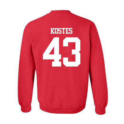 BU - NCAA Men's Lacrosse : Daine Kostes - Classic Shersey Crewneck Sweatshirt-1