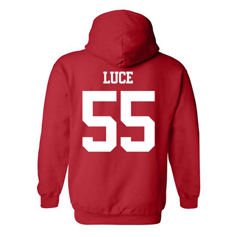 BU - NCAA Men's Lacrosse : Mike Luce - Classic Shersey Hooded Sweatshirt-1