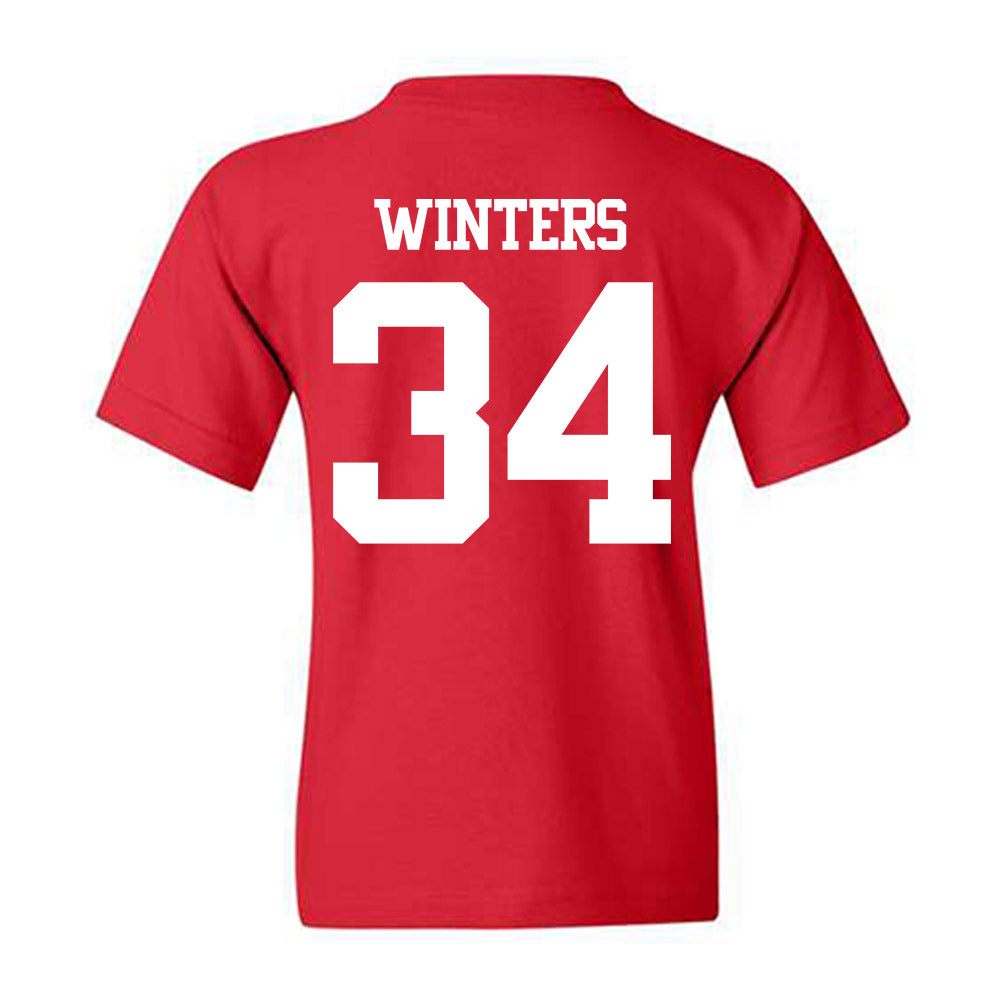 BU - NCAA Men's Lacrosse : Ryan Winters - Classic Shersey Youth T-Shirt-1