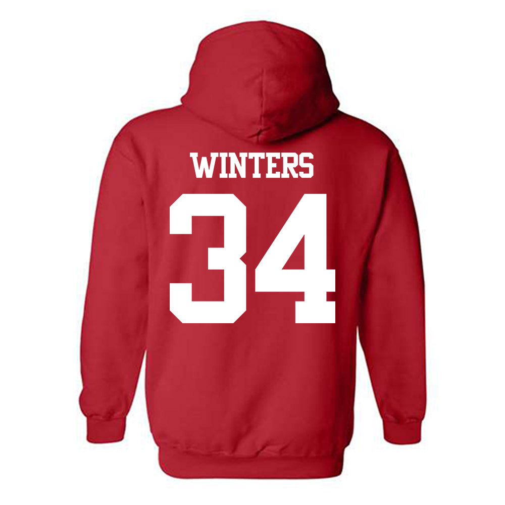 BU - NCAA Men's Lacrosse : Ryan Winters - Classic Shersey Hooded Sweatshirt-1