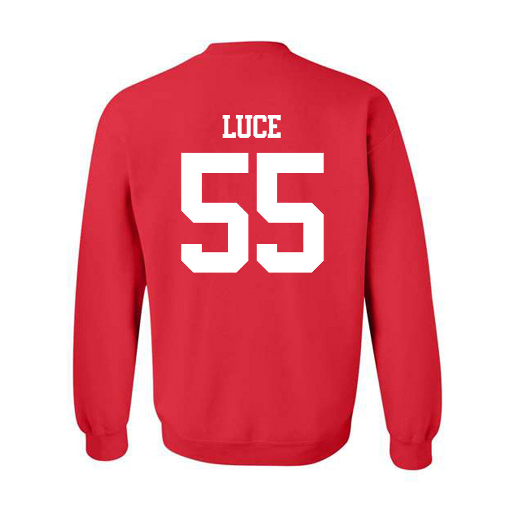 BU - NCAA Men's Lacrosse : Mike Luce - Classic Shersey Crewneck Sweatshirt-1
