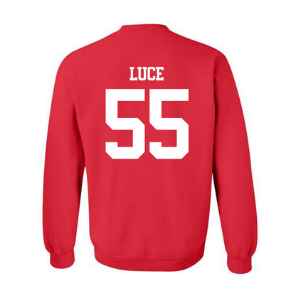 BU - NCAA Men's Lacrosse : Mike Luce - Classic Shersey Crewneck Sweatshirt-1