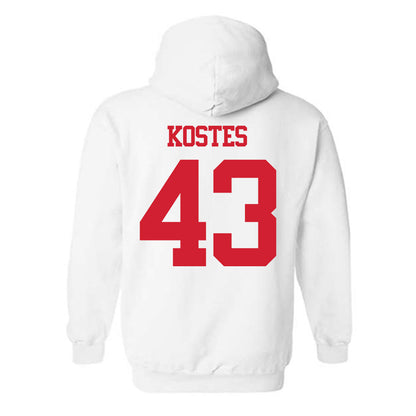 BU - NCAA Men's Lacrosse : Daine Kostes - Classic Shersey Hooded Sweatshirt-1