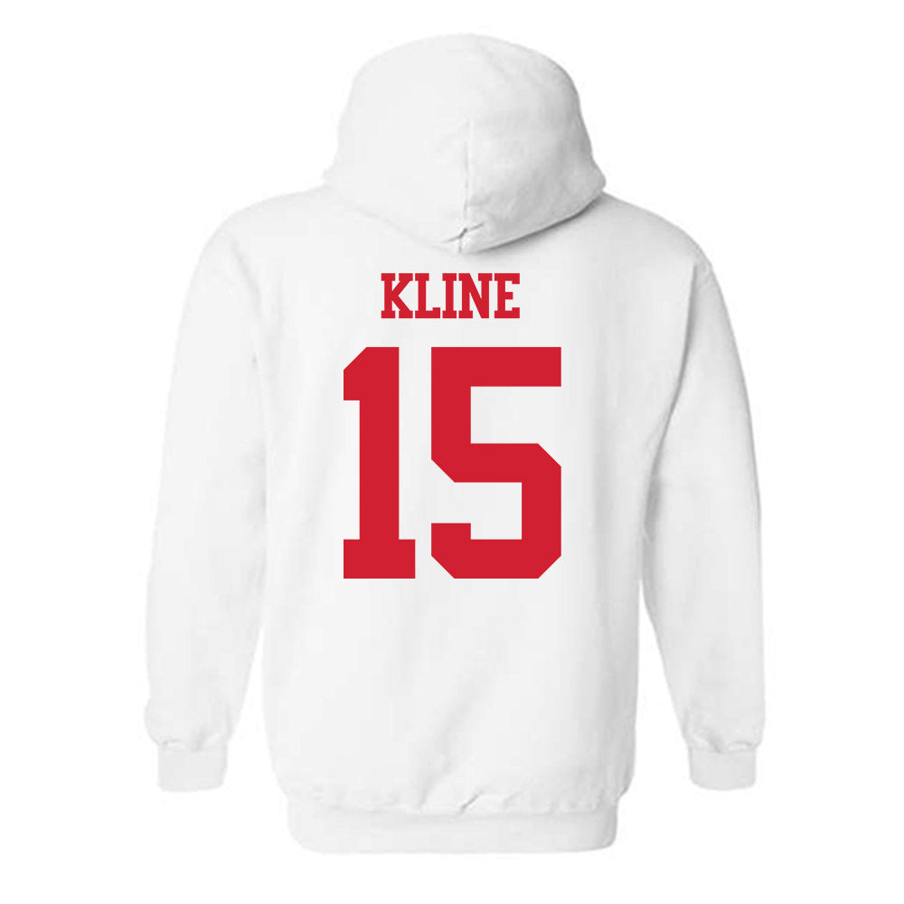 BU - NCAA Softball : Irys Kline - Classic Shersey Hooded Sweatshirt-1