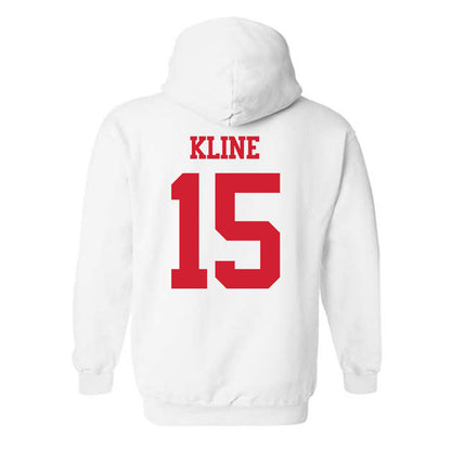 BU - NCAA Softball : Irys Kline - Classic Shersey Hooded Sweatshirt-1