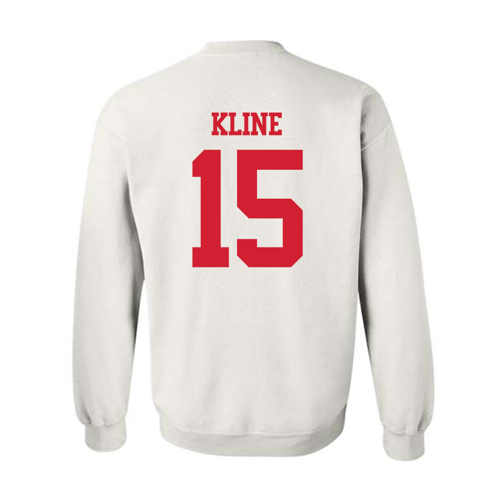 BU - NCAA Softball : Irys Kline - Classic Shersey Crewneck Sweatshirt-1