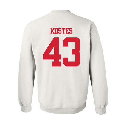 BU - NCAA Men's Lacrosse : Daine Kostes - Classic Shersey Crewneck Sweatshirt-1