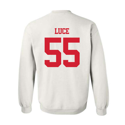 BU - NCAA Men's Lacrosse : Mike Luce - Classic Shersey Crewneck Sweatshirt-1