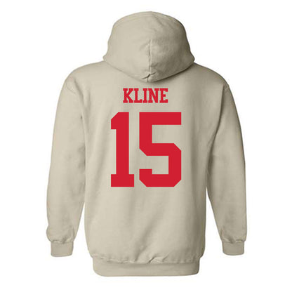 BU - NCAA Softball : Irys Kline - Classic Shersey Hooded Sweatshirt-1