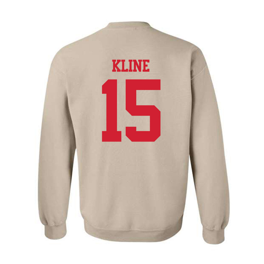 BU - NCAA Softball : Irys Kline - Classic Shersey Crewneck Sweatshirt-1