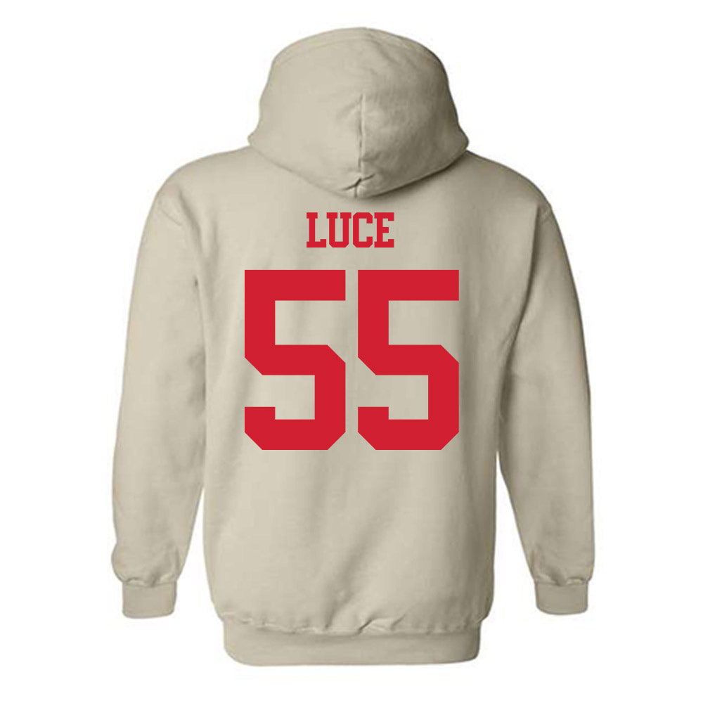 BU - NCAA Men's Lacrosse : Mike Luce - Classic Shersey Hooded Sweatshirt-1