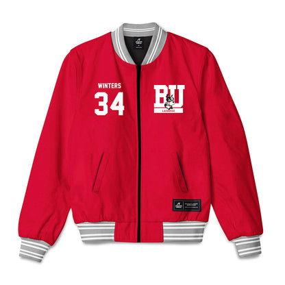 BU - NCAA Men's Lacrosse : Ryan Winters - Bomber Jacket-0
