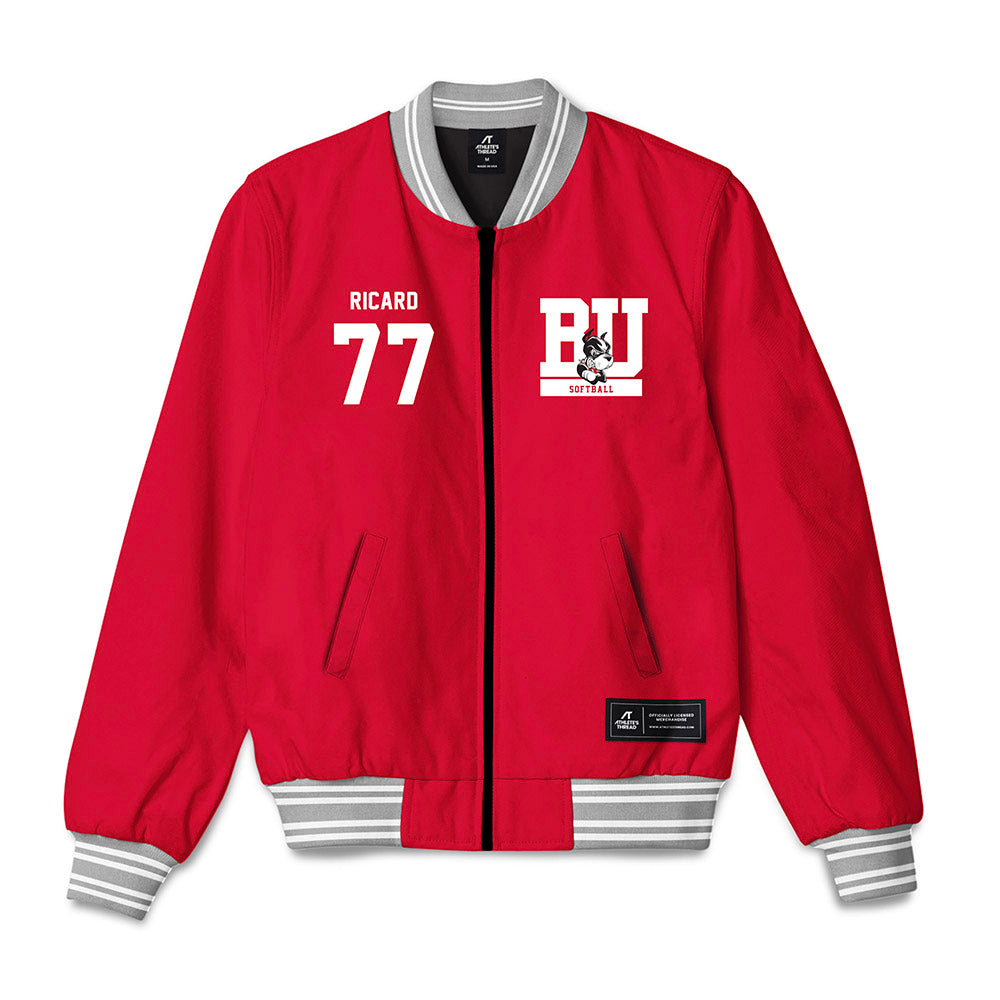 BU - NCAA Softball : Kasey Ricard - Bomber Jacket-0