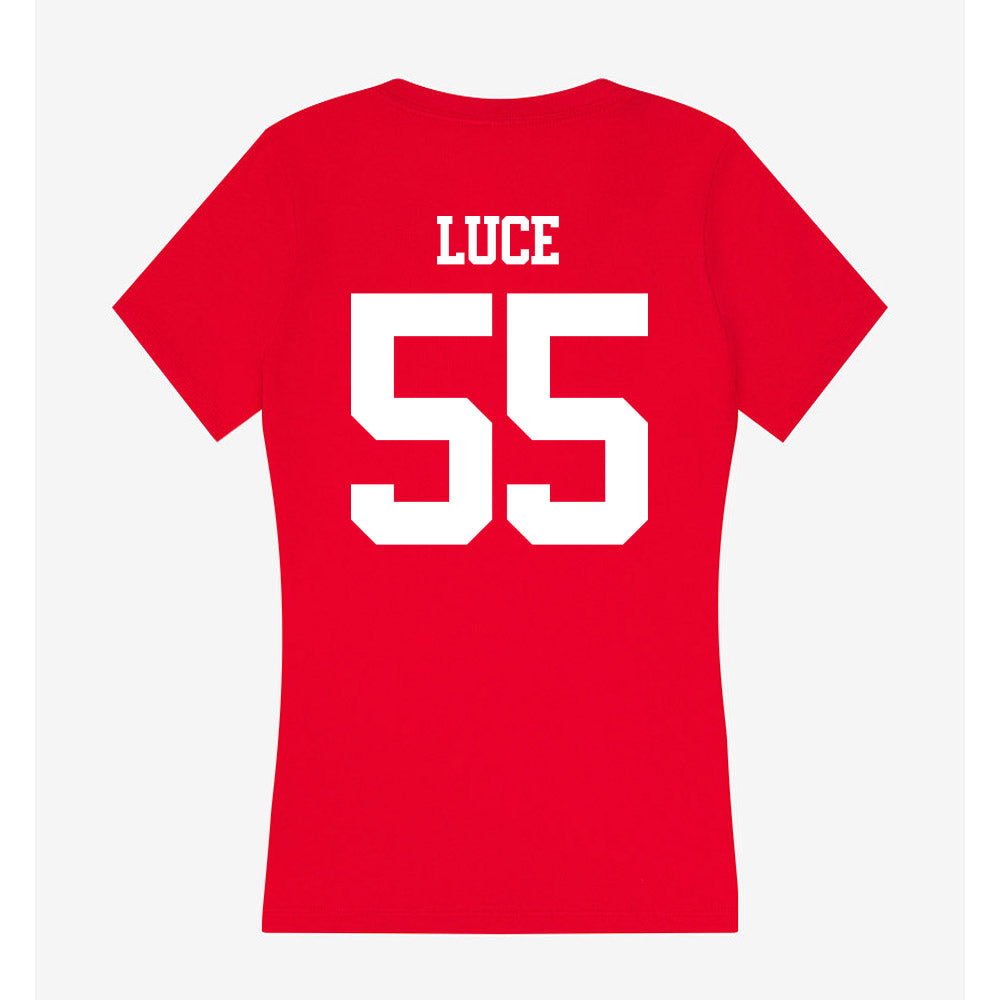 BU - NCAA Men's Lacrosse : Mike Luce - Classic Shersey Women's V-Neck T-Shirt-1