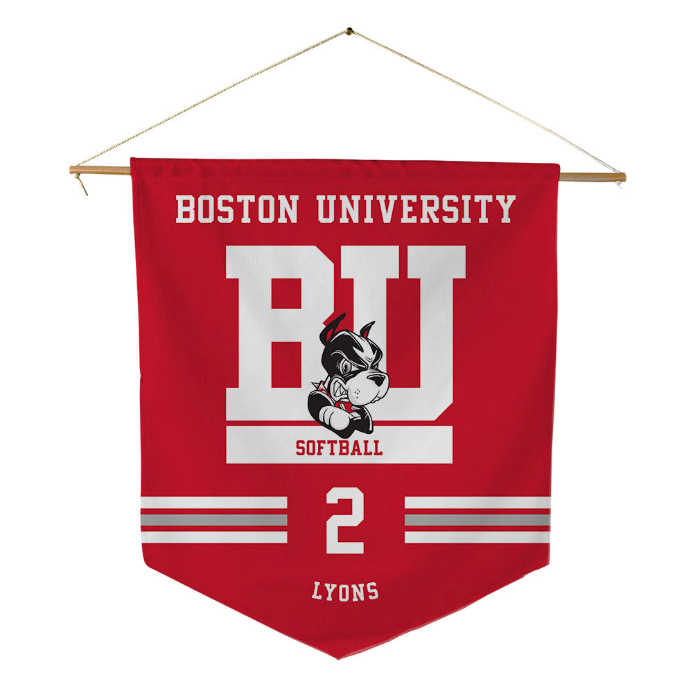 BU - NCAA Softball : Camryn Lyons - Pennant - 18" x 21"-0