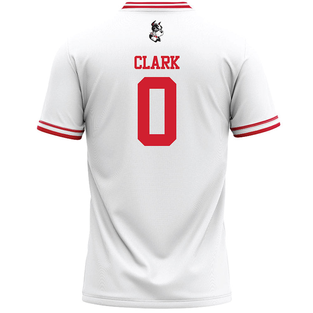 BU - NCAA Men's Lacrosse : Kabran Clark - White Lacrosse Jersey -1
