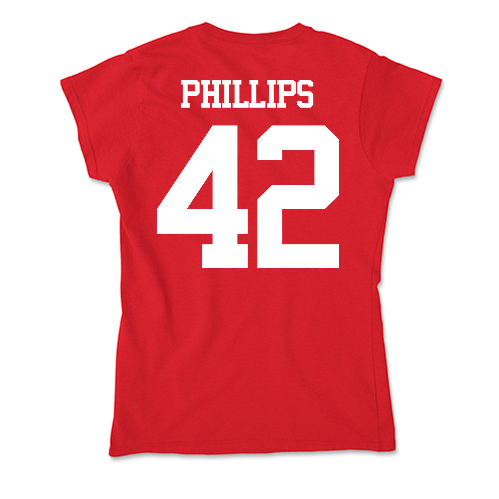 BU - NCAA Men's Lacrosse : Connor Phillips - Soft Style Women’s T-Shirt-1