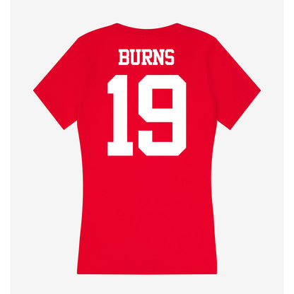 BU - NCAA Men's Lacrosse : Sam Burns - Women's V-Neck T-Shirt-1