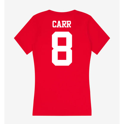 BU - NCAA Men's Basketball : Peter Carr - Women's V-Neck T-Shirt-1