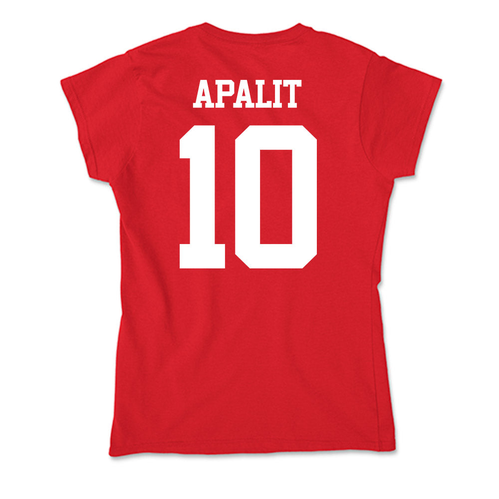 BU - NCAA Softball : Kyomi Apalit - Soft Style Women’s T-Shirt-1