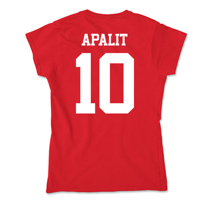 BU - NCAA Softball : Kyomi Apalit - Soft Style Women’s T-Shirt-1
