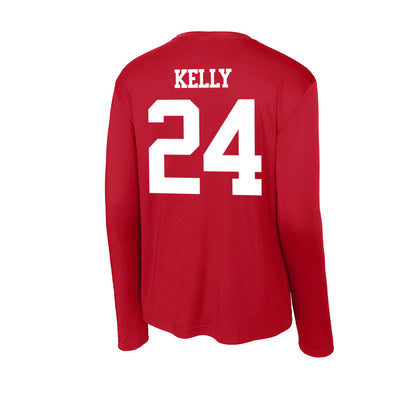 BU - NCAA Women's Ice Hockey : maeve kelly - Activewear Long Sleeve T-Shirt-1