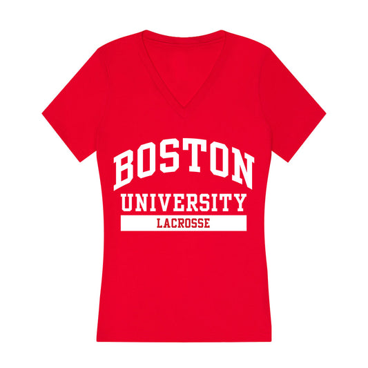 BU - NCAA Men's Lacrosse : Sam Burns - Women's V-Neck T-Shirt-0