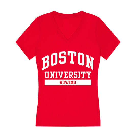 BU - NCAA Women's Rowing : Maria Cummins-Astor - Women's V-Neck T-Shirt-0