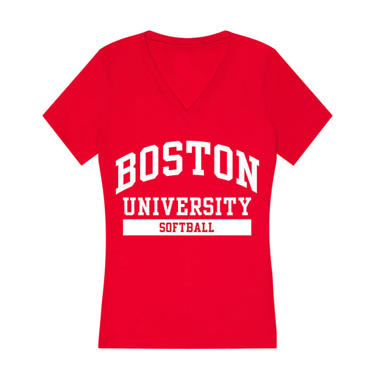 BU - NCAA Softball : Kasey Ricard - Women's V-Neck T-Shirt-0