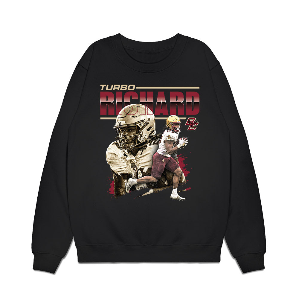 Boston College - NCAA Football : Turbo Richard - Collage Premium Crewneck Sweatshirt-0