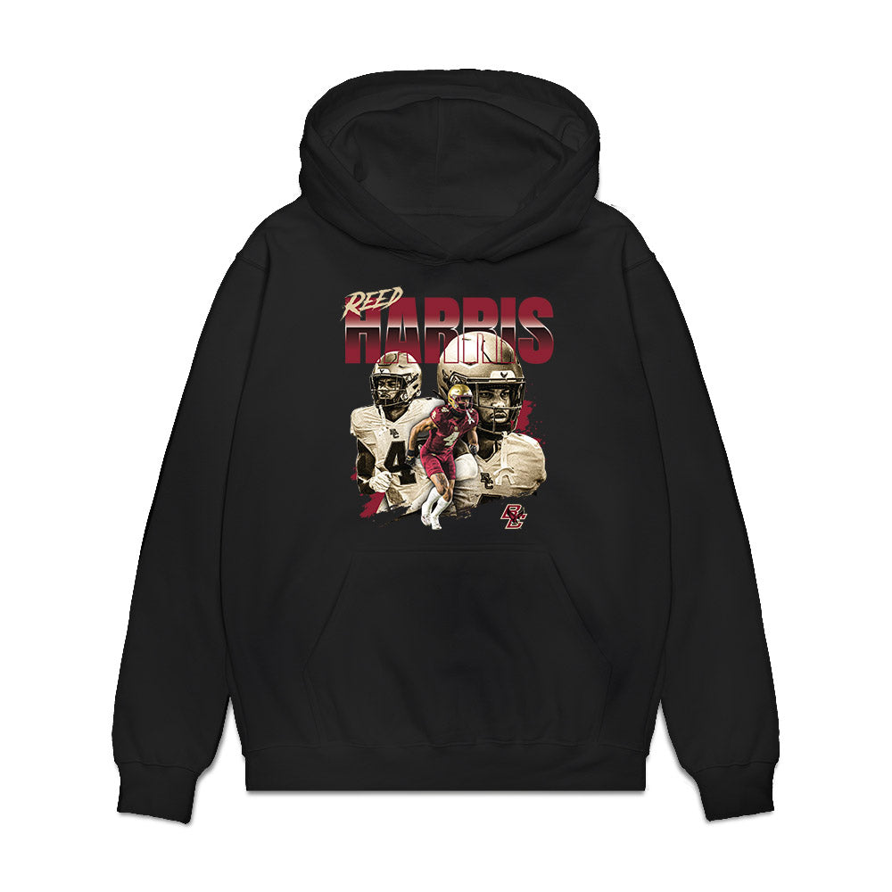 Boston College - NCAA Football : Reed Harris - Collage Premium Hooded Sweatshirt-0