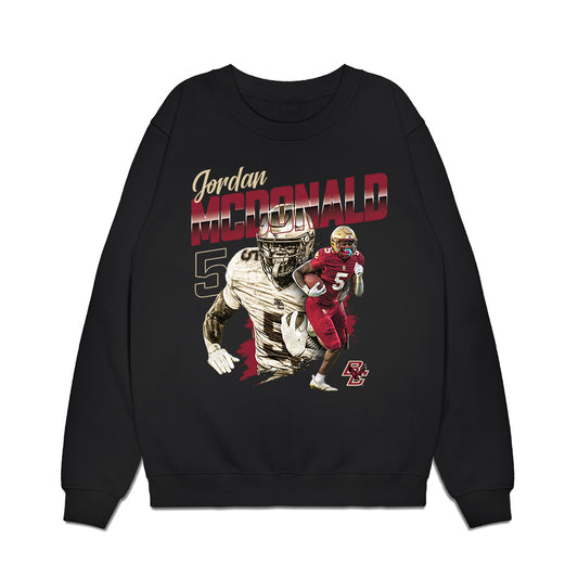 Boston College - NCAA Football : Jordan McDonald - Collage Premium Crewneck Sweatshirt-0